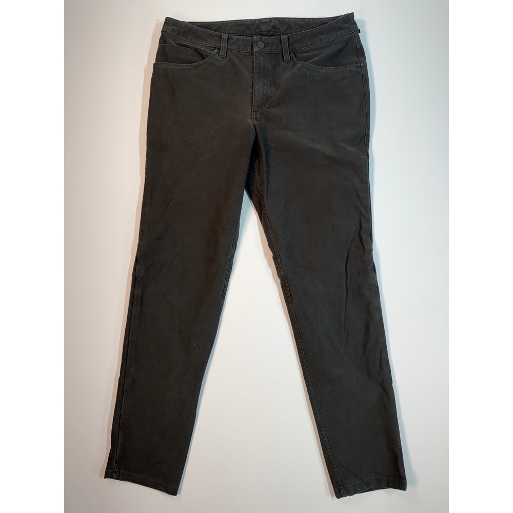 Lululemon ABC Pant Slim Black Warpstreme 5 Pocket Mens 32 M5ABNS